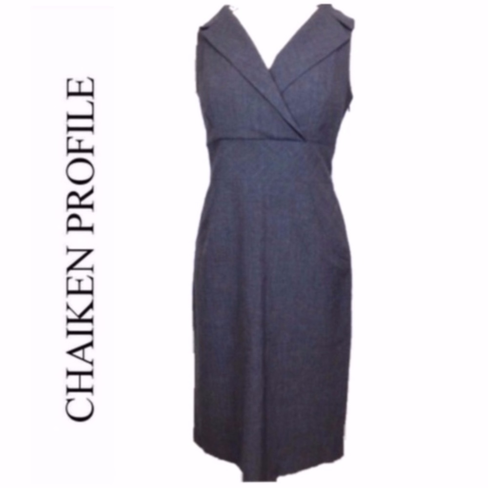 Chaiken Profile Grey Suit Office Dress